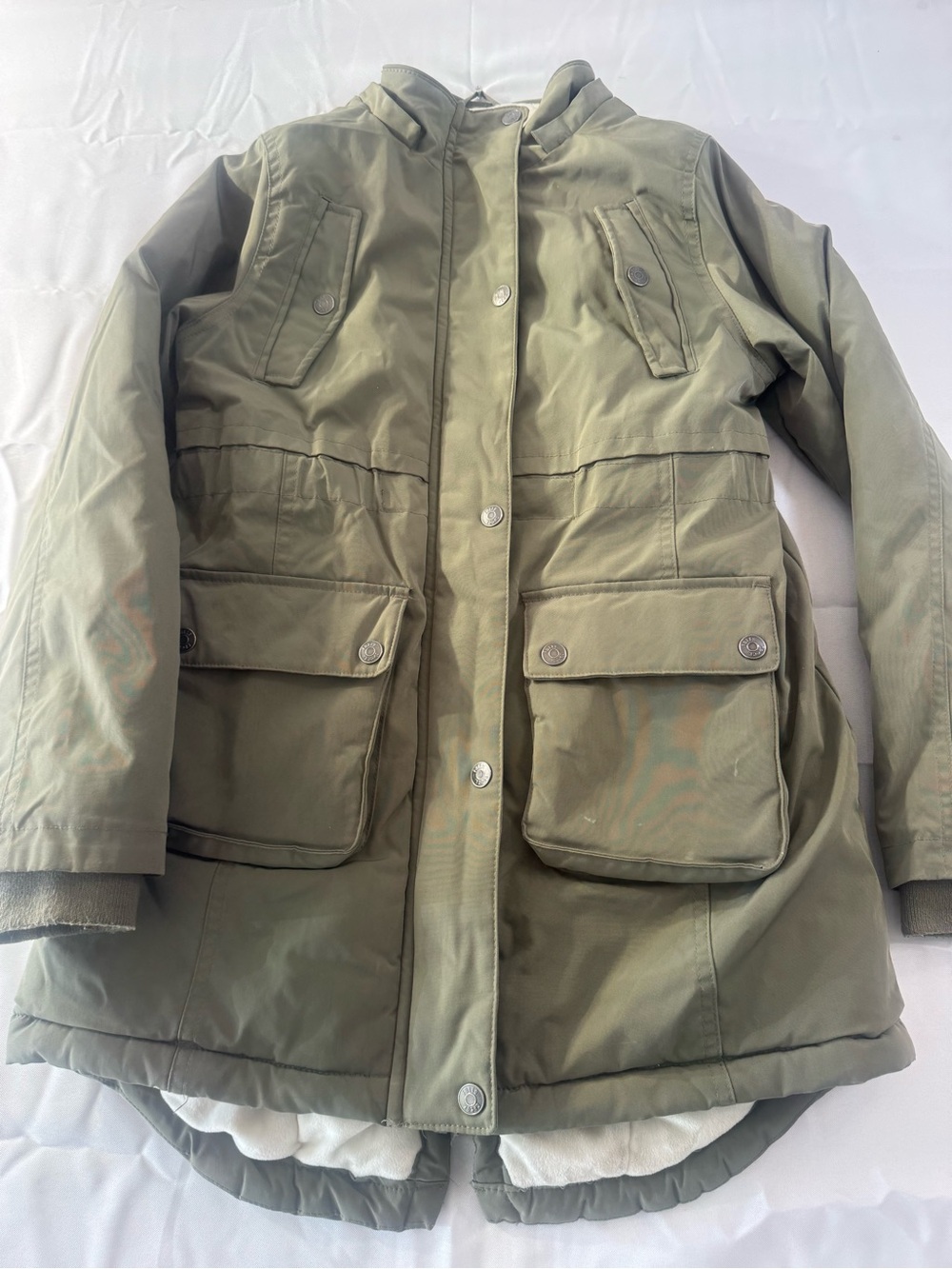 Falls Creek Kids Large Olive Puffer Coat